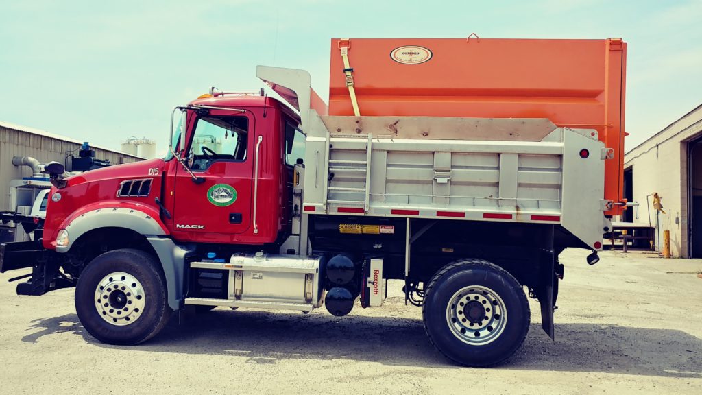 Concord Road Equipment Orange Truck Body Accessory Side