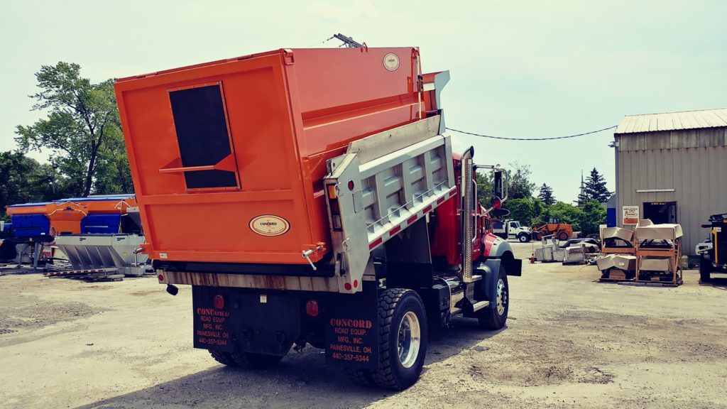 Concord Road Equipment Orange Truck Raised