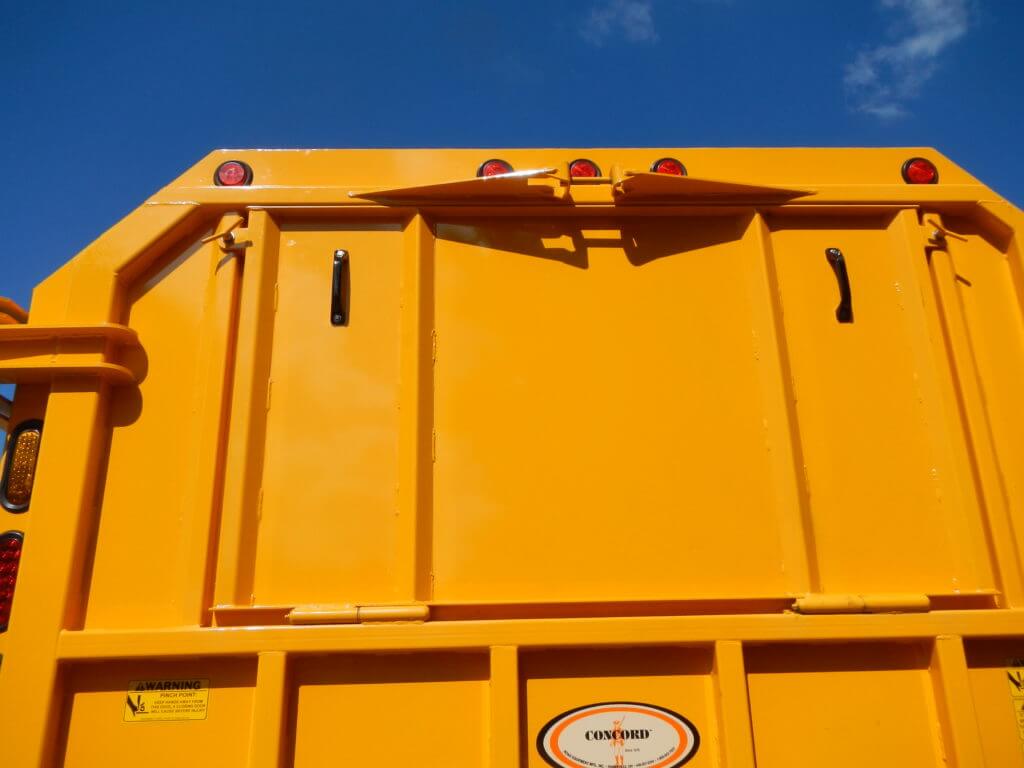 Concord Road Equipment Yellow Leaf Container Rear